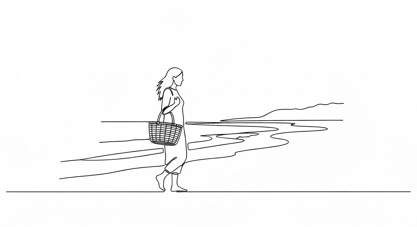 Les vestiges de la pêche à pied : une relique du passé face à la montée des eaux